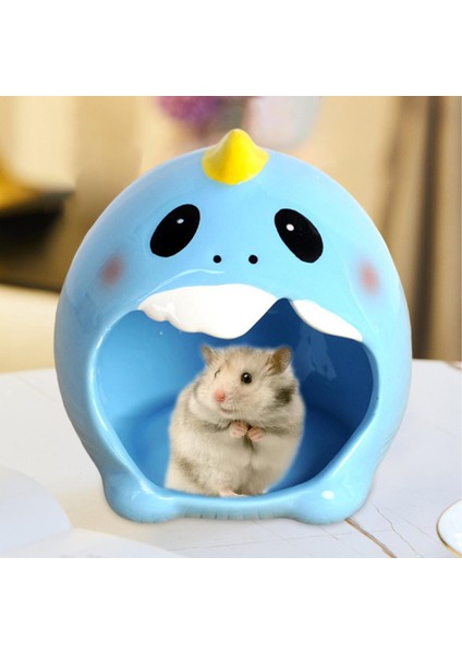 Hamster Yuvası Küçük Kafes Pet Yuvalama Mavi (Yurt Dışından)