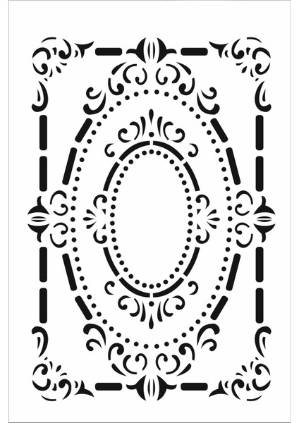 Stencil Sarayi Boyama Şablon Desenler - 4506