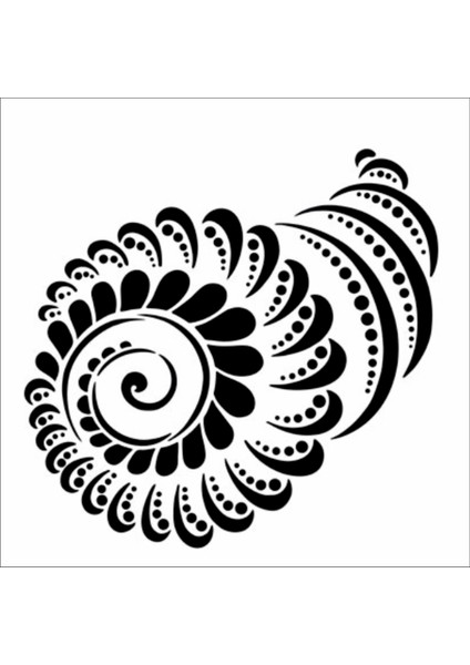 Stencil Sarayi Boyama Şablon Deniz - 8660