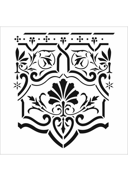 Stencil Sarayi Boyama Şablon Desenler - 4587