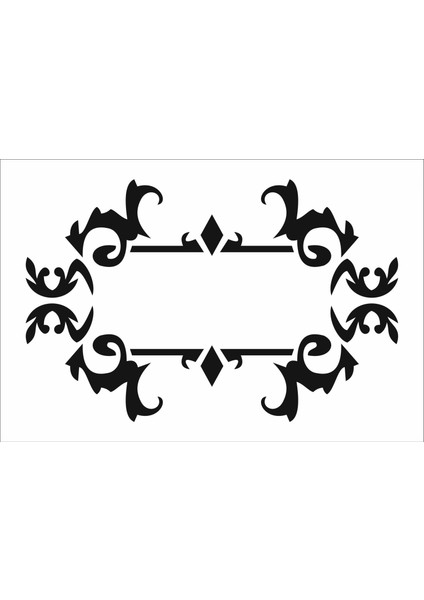 Stencil Sarayi Boyama Şablon Desenler - 4616