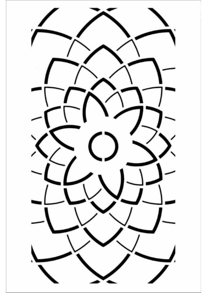 Stencil Sarayi Boyama Şablon Desenler - 8654