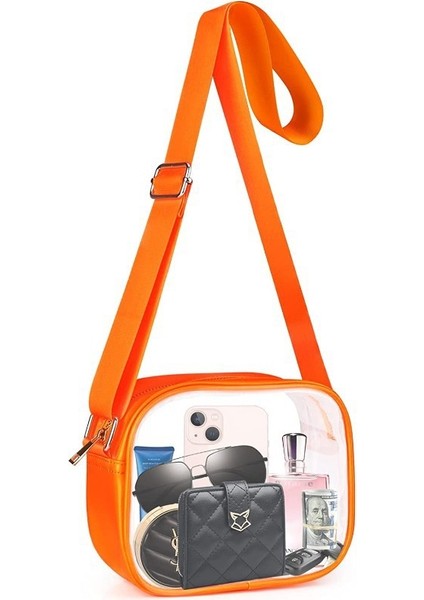 Pvc Şeffaf Crossbody Çanta Omuz Çantası (Yurt Dışından)