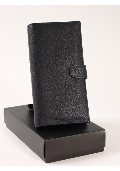 Lacivert Erkek Deri Portföy Cüzdan