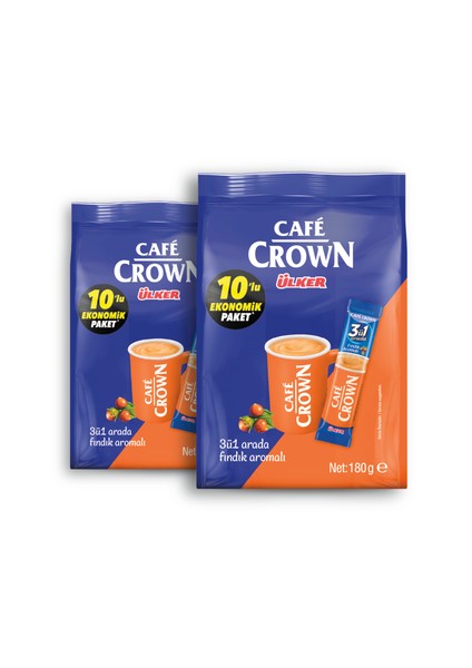 Cafe Crown 3'ü 1 Arada Fındıklı 18 Gr. x 10 Adet x 2 Doypack