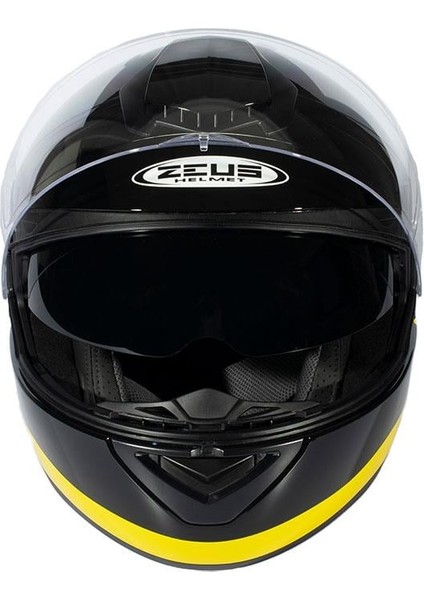 ZS-3050 Be6 Black Yellow Çene Açılır Kask fırsatları