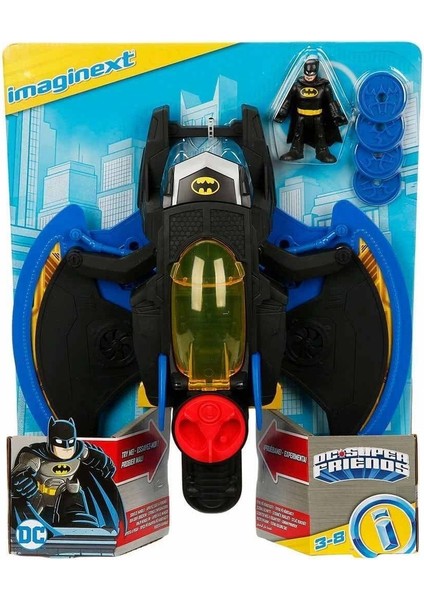 Lisanslı Imaginext Dc Super Friends Batwing Figür Araba