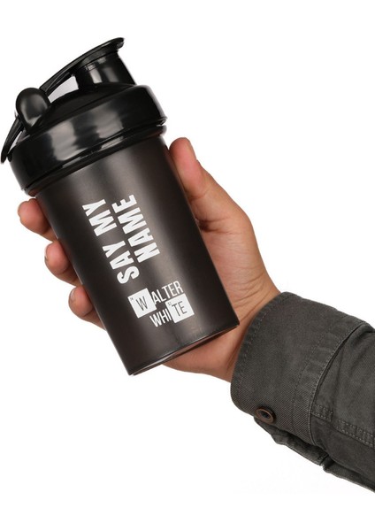 Protein Shaker,karıştırıcı Shaker,sporcu Shaker,antreman Shaker Siyah 550 ml