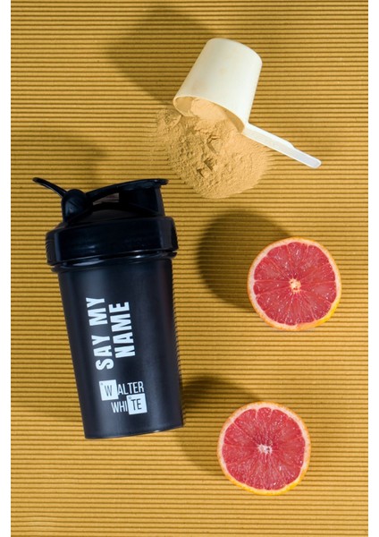 Protein Shaker,karıştırıcı Shaker,sporcu Shaker,antreman Shaker Siyah 550 ml