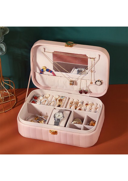 Büyük Kapasiteli Mücevher Kutusu Toz Geçirmez Saklama Kutusu Kilitli (Yurt Dışından) fiyatları