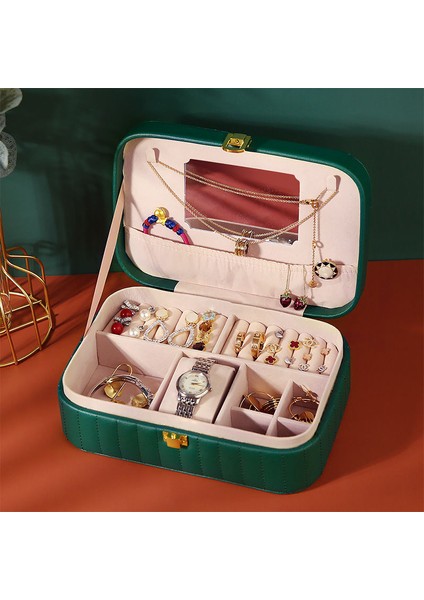 Büyük Kapasiteli Mücevher Kutusu Toz Geçirmez Saklama Kutusu Kilitli (Yurt Dışından) fırsatları