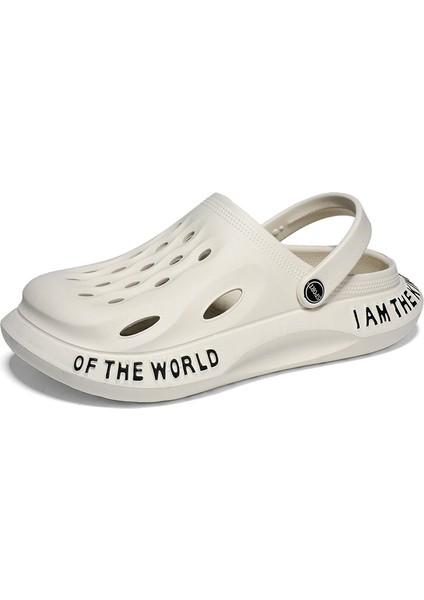Baotou Crocs Erkek Plaj Ayakkabısı Günlük Sandalet Yarım Terlik (Yurt Dışından)