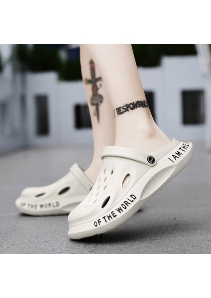 Baotou Crocs Erkek Plaj Ayakkabısı Günlük Sandalet Yarım Terlik (Yurt Dışından) fiyatları