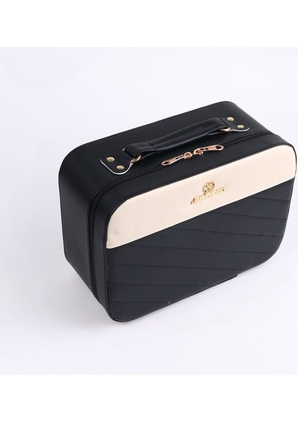 Kadın Taşınabilir Büyük Kapasiteli Makyaj Çantası Su Geçirmez Manikür Çantası (Yurt Dışından)