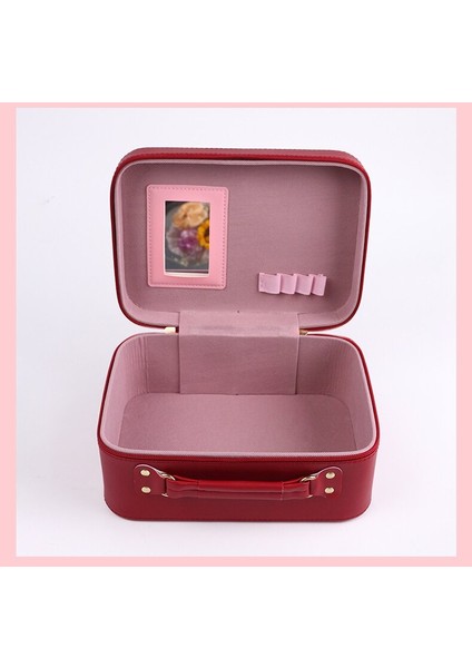 Kadın Taşınabilir Büyük Kapasiteli Makyaj Çantası Su Geçirmez Manikür Çantası (Yurt Dışından) fırsatları