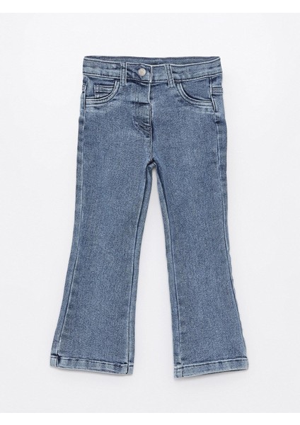 Lcw Baby Beli Lastikli Basic Kız Bebek Jean Pantolon