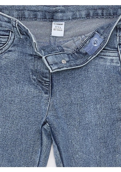 Lcw Baby Beli Lastikli Basic Kız Bebek Jean Pantolon