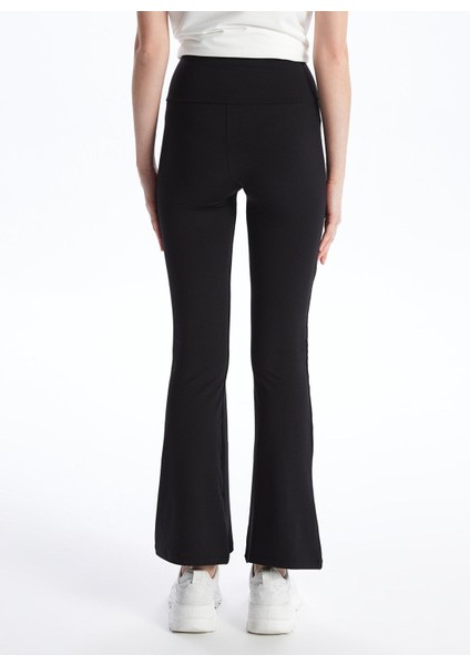 Xsıde Beli Lastikli Düz Ispanyol Paça Kadın Tayt Pantolon fırsatları