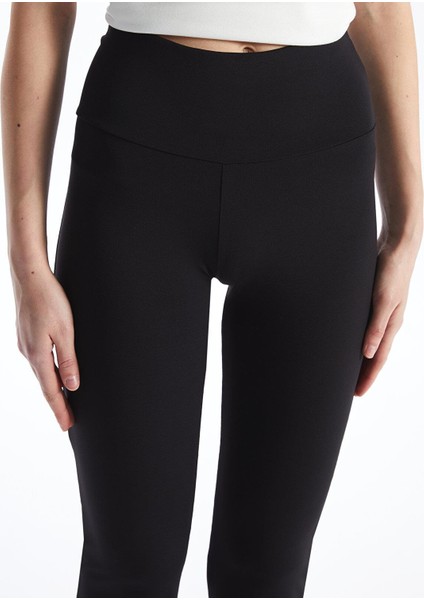 Xsıde Beli Lastikli Düz Ispanyol Paça Kadın Tayt Pantolon indirimleri