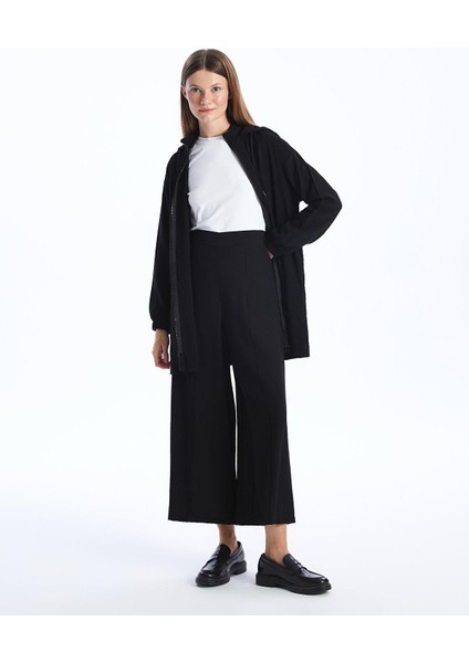 Lcw Modest Beli Lastikli Düz Geniş Paça Kadın Pantolon