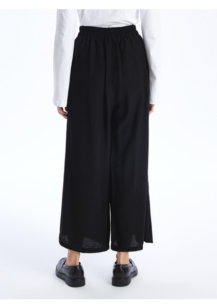 Lcw Modest Beli Lastikli Düz Geniş Paça Kadın Pantolon
