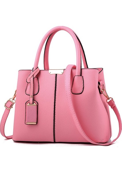 Yu Üst Düzey Avrupa ve Amerikalı Kadın Litchi Desen Kadın Omuz Crossbody Çantası (Yurt Dışından)