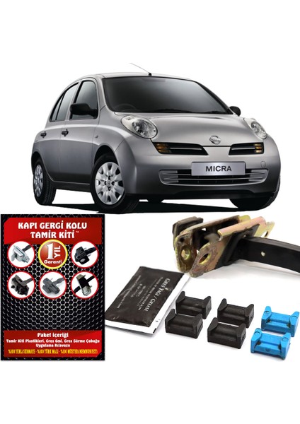 Nissan Micra Kapı Gergi (Limitör) Tamir Kiti 2002-2010 (2 Kapı Set)