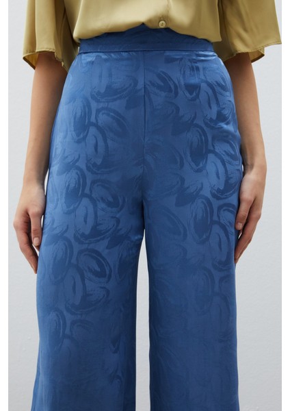 Jakarlı Salaş Pantolon - Indigo fırsatları