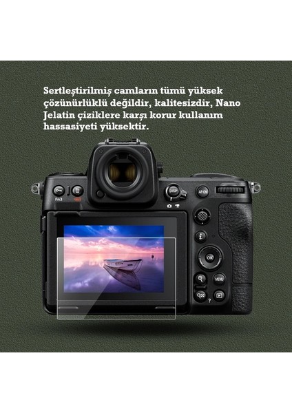 Cda Store Nikon Z7 Uyumlu 3 Adet Fotograf Makinesi Için LCD Ekran Koruyucu Nano Jelatin