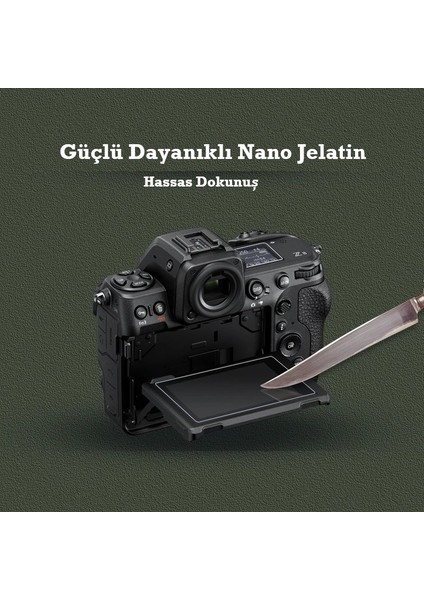 Cda Store Nikon Z7 Uyumlu 3 Adet Fotograf Makinesi Için LCD Ekran Koruyucu Nano Jelatin