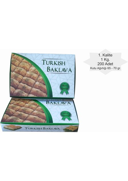 Yol Matbaa Baklava Kutusu 1 Kg. ( 200 Adet )