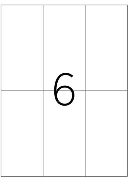 Lazer Etiket TW-2106 100 A4 Sayfa Laser Etiket 70 x 148,5 mm Boyutunda 1 A4 Sayfada 8 Etiket fiyatları