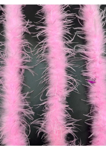 Pembe Renk Malibu Deve Kuşu Tüyü