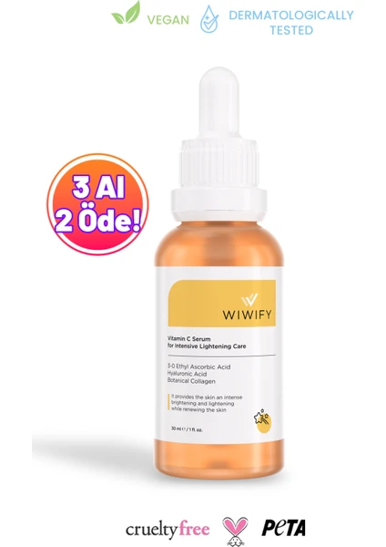 C Vitamini Aydınlatıcı Botanikal Kolajen Serum 30 Ml