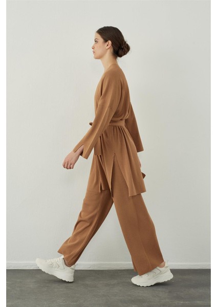 Camel Boru Paça Basic Triko Pantolon fiyatları