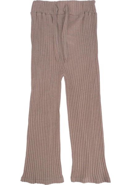 Kız Çocuk Fitilli Dokulu Pijama Altı
