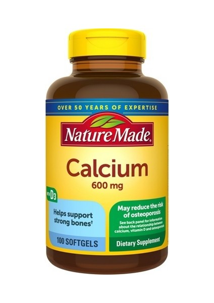 Calcium 600MG 100 Softgels