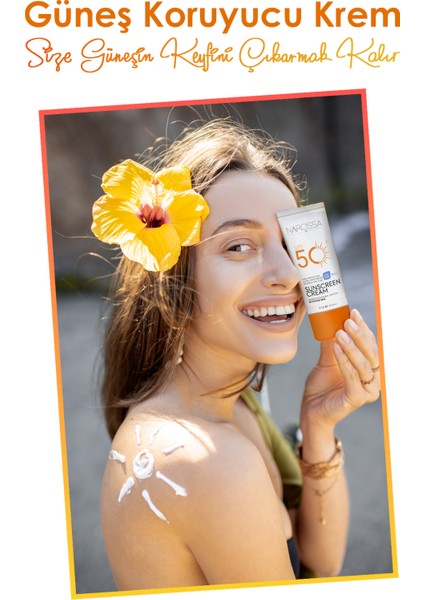 Yüksek Koruyucu, Leke Karşıtı Güneş Kremi 50 Spf+ Waterproof Uva + Uvb 50 ml