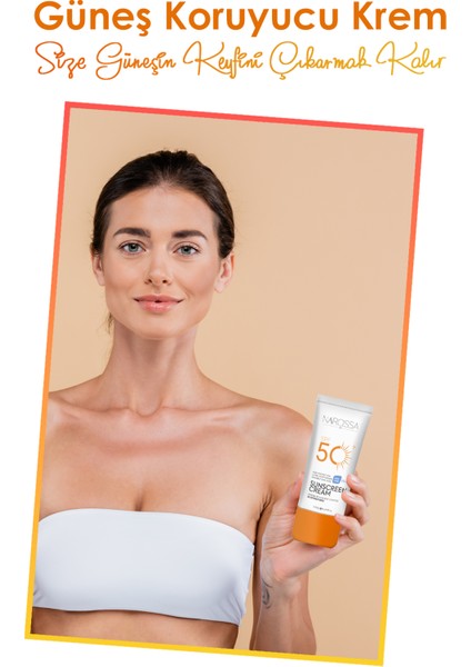 Yüksek Koruyucu, Leke Karşıtı Güneş Kremi 50 Spf+ Waterproof Uva + Uvb 50 ml