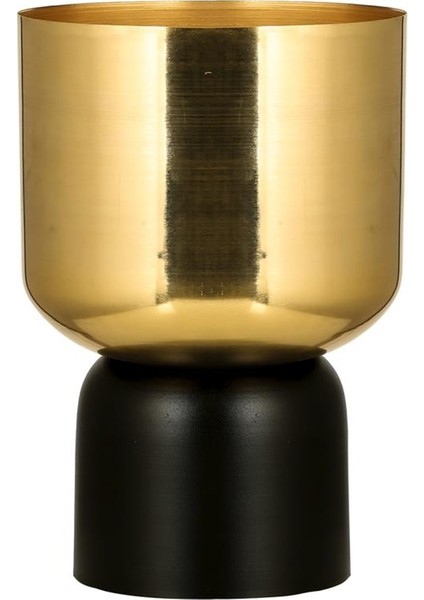 Gold Black Vazo Küçük 24*24*36 cm AK.JB0208
