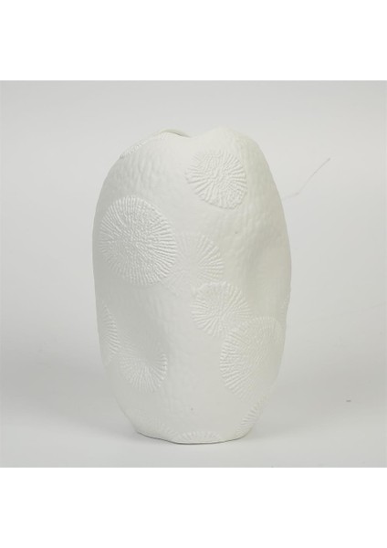 Beyaz Fosil Vazo 26*27*20 cm AK.JM00019