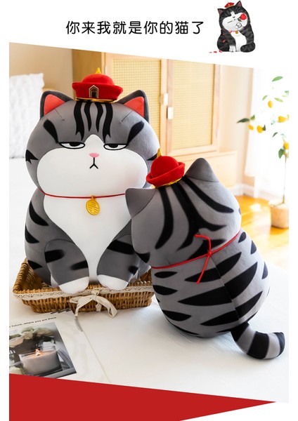 35C'M Internet Ünlü Kedi Bebek Karikatür Animasyon Peluş Oyuncak Yastık (Yurt Dışından)