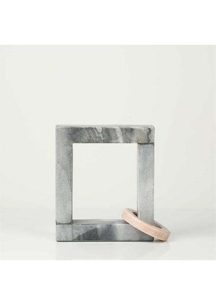 Gri Mermerli Dekor Obje 17*8*19CM AK.P215.367848