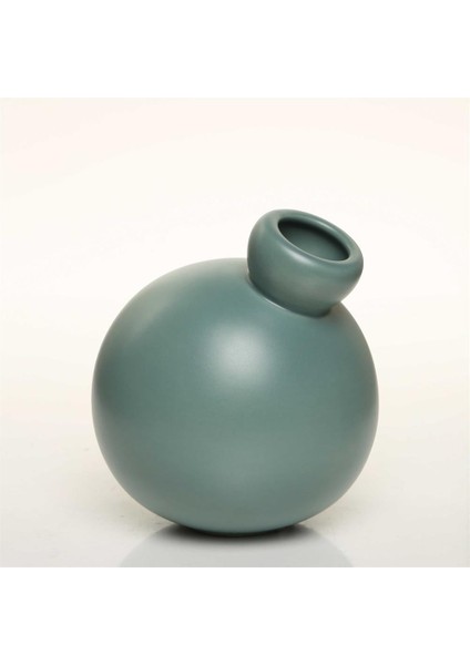 Suncoral Yuvarlak Gri Vazo 13*13*15 cm AK.JL0023