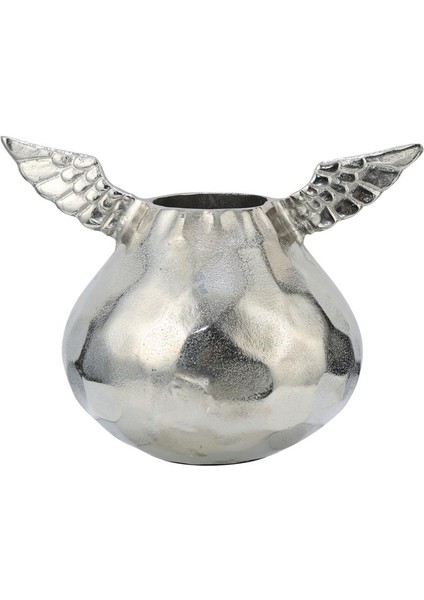 Gümüş Dekoratif Kanatlı Vazo 30*11*21 cm AK.IU0344