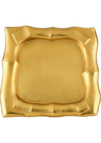 Gold Dekoratif Kare Tepsi 38*38*4 cm AK.IU0309
