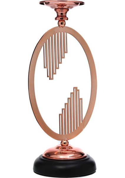 Bronz Çember Şamdan 12*12*32 cm AK.JE0113