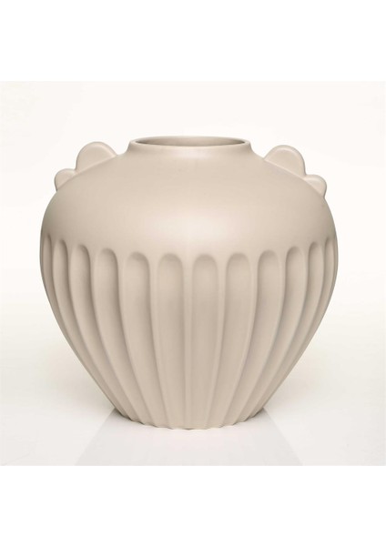 Antıque Krem Vazo Kısa 27*27*24 cm AK.JL0058