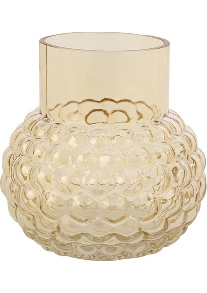 Püskürtme Sarı Cam Vazo 1 15*15*15 cm AK.JK0003