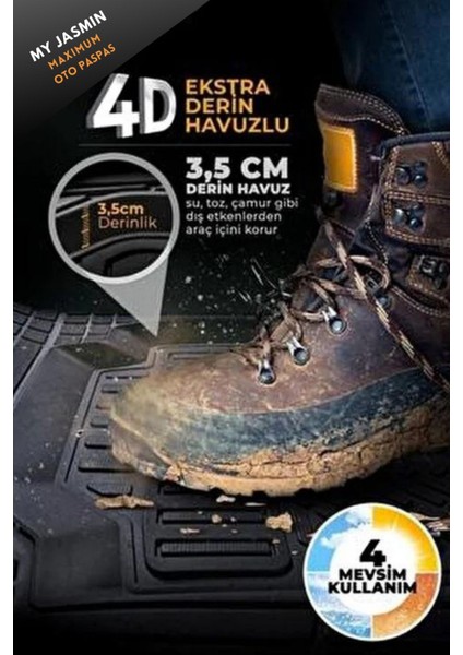 Mazda 3 Sedan 2012 Model Aron 4d Havuzlu Gri Paspas indirimleri